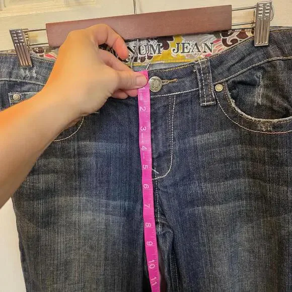 Platinum Jean Women's Dark Wash Bootcut Jeans- Size 10 Long - Picture 6 of 8